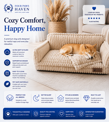 Luxury Pet Sofa Bed – All-Season Warm & Cozy Dog Kennel Cat Nest Cushion