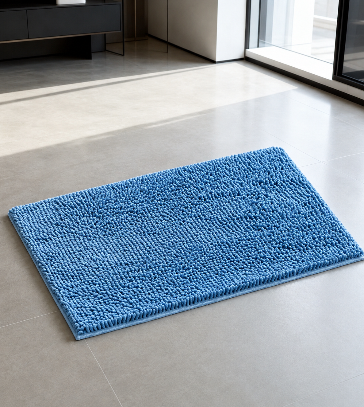 Non-Slip Absorbent Bathroom & Door Rug for Dogs & Cats